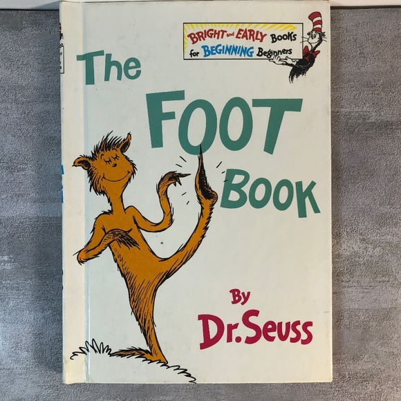 Bright & Early Books The Foot Book Dr. Seuss Grolier Book Club Ed.1968 Hardcover - Picture 1 of 8